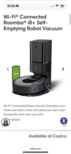 iRobot Roomba i8+ Wi-Fi Connected Robot with Automatic Dirt Disposal