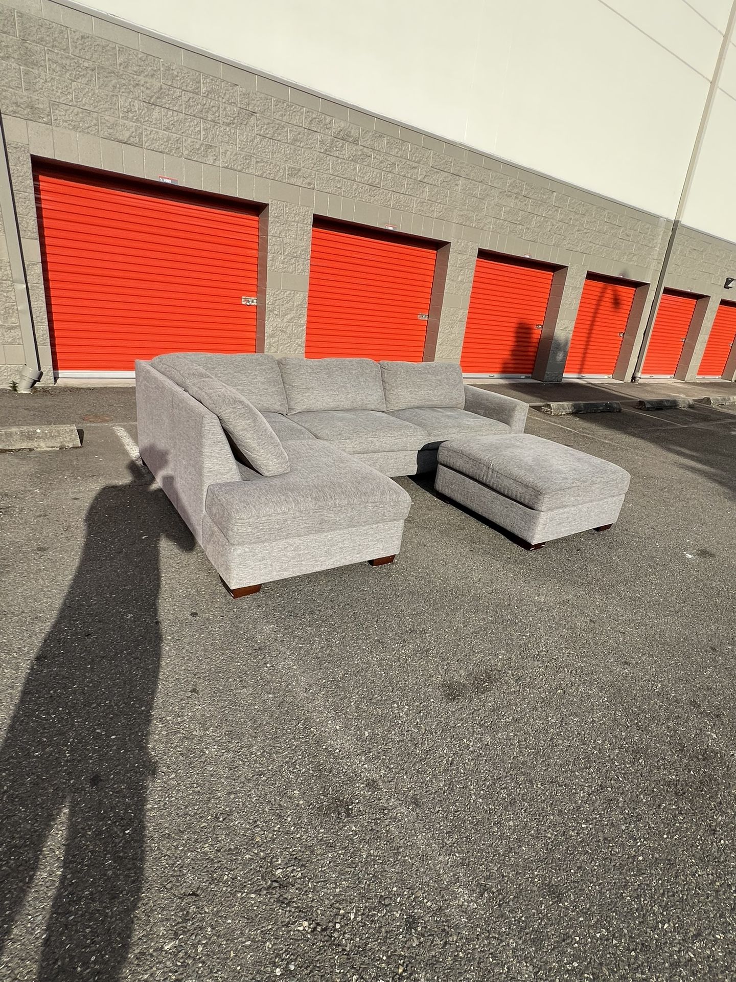 Costco Sectional Couch With Ottoman-FREE DELIVERY