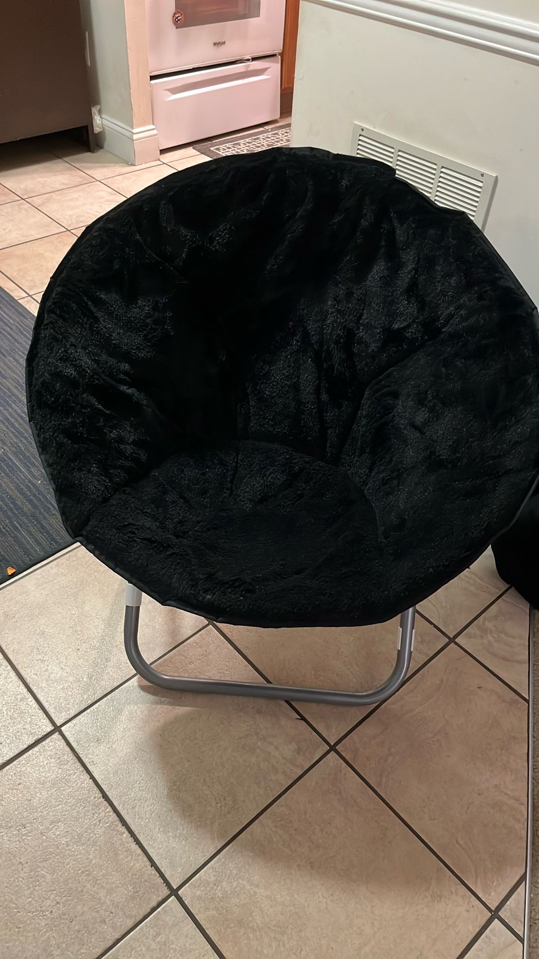 Saucer Chair Faux Fur