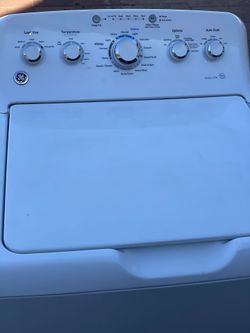 ‼️AMAZING  GE WASHER VERY EFFICIENT WASHER🌟WORKS PROPERLY🌟SPACIOUS STAINLESS STEEL BASKET WITH AGITATOR ‼️