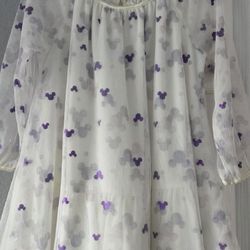 Girl White Minnie Dress - Size 3T 