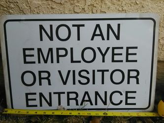 Metal sign