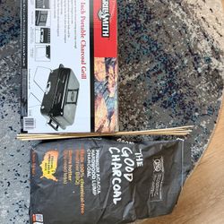 Portable Barbecue And Charcoal Set 