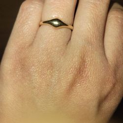 Droplet Ring 14k Gold