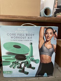 Core Full Body Workout Kit: 12-Piece Home Fitness Set