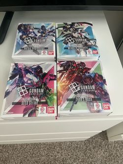 Gundam TCG ENGLISH Starter Deck Lot of 4  ST01, ST02, ST03, ST04 sealed