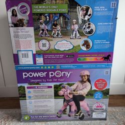 NEW/ Unopened Box* Plush Electric Ride on Pony (Power Pony)