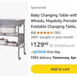 Sweeby Portable Changing Table Like New ( New Listing Cost 129$ On Amazon )