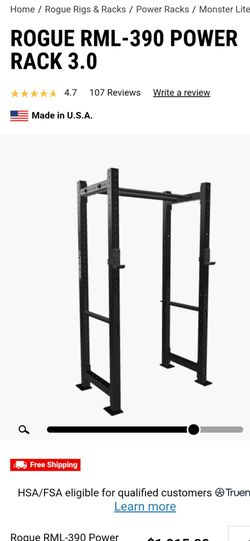 Rogue squat.  Bench Press power cage rack