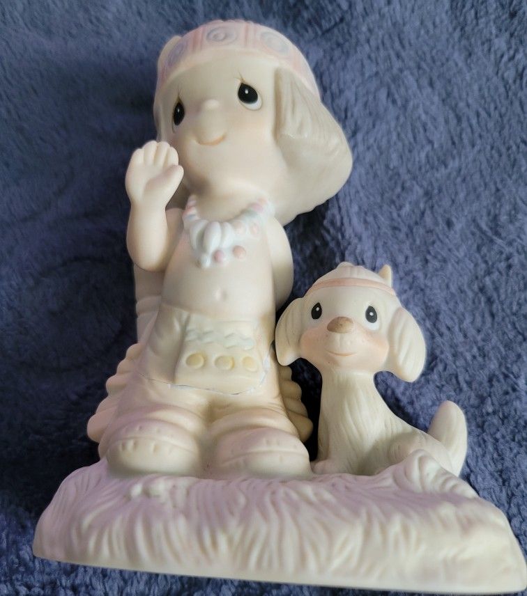 Precious Moments Jonathan & David O How I Love Jesus Figurine