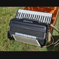 Pancordion Crucianelli Accordion Black 41 Key 120 Base Original Hardcase Italy