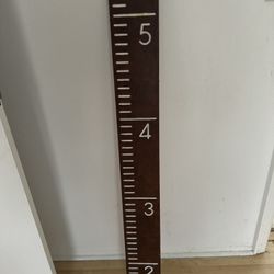 Wood Hanging Wall Ruler 