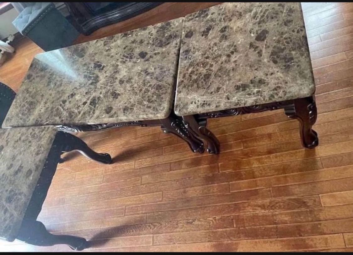 Set Of 3 Table Marble