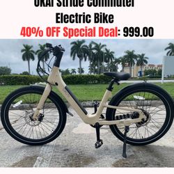 OKAI STRIDE COMMUTER ELECTRIC BIKE 