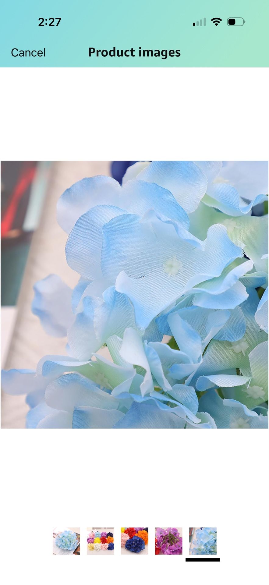Artificial Hydrangea Flower Heads Bulk,64 Pcs Faux Hydrangea Flowers Silk Flower for Wedding, Fake Hydrangeas Flowers for DIY Craft, Party Decoration