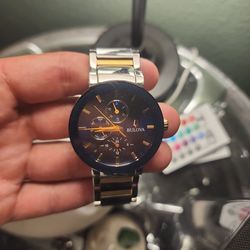 Bulova Blue/Silver/Gold