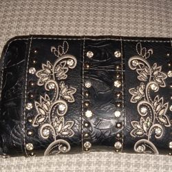 Large Leather Wallet/Wristlet 