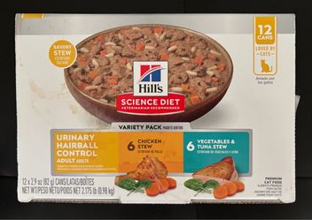 Hill's Science Diet Urinary Hairball Control Adult Savory Stew