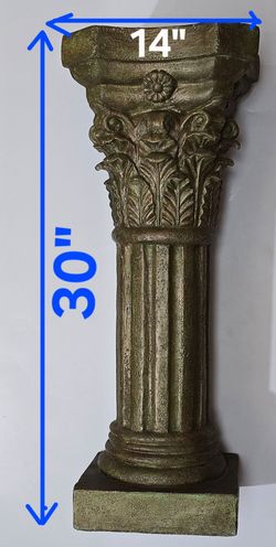 Corinthian pedestal column