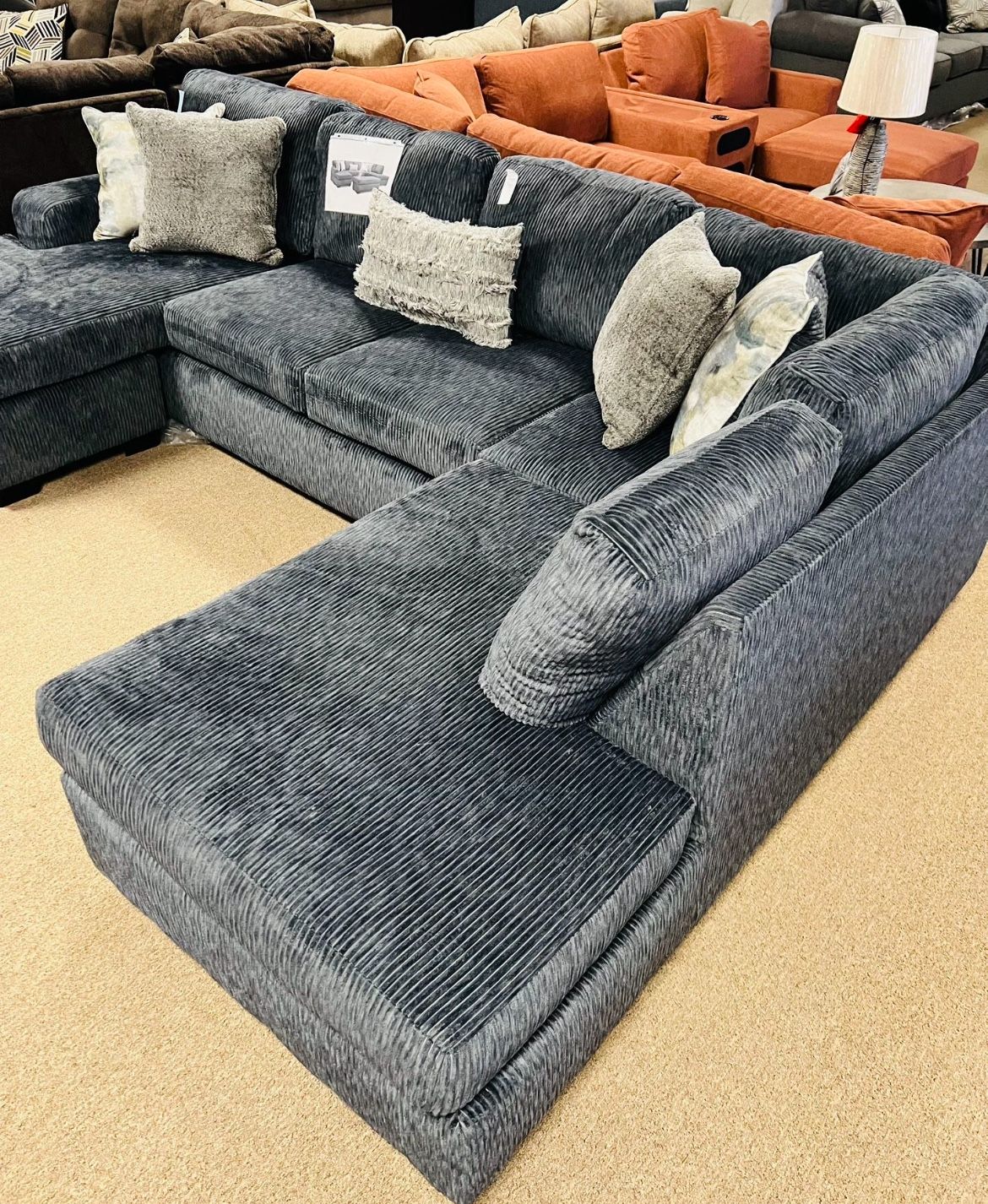 Double Chaise Stunning Sectional!