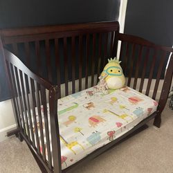 Crib To toddler Bed with Mattress 