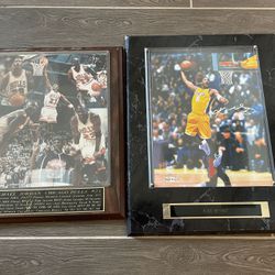 Michael Jordan And Kobe Bryant 8x10 Photo Plaque 