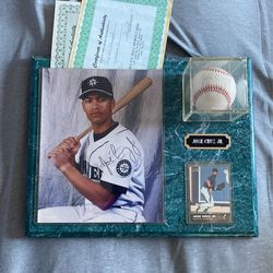 Signed Jose Cruz Jr Picture And Baseball