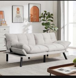 67” Velvet Futon Sofa Bed