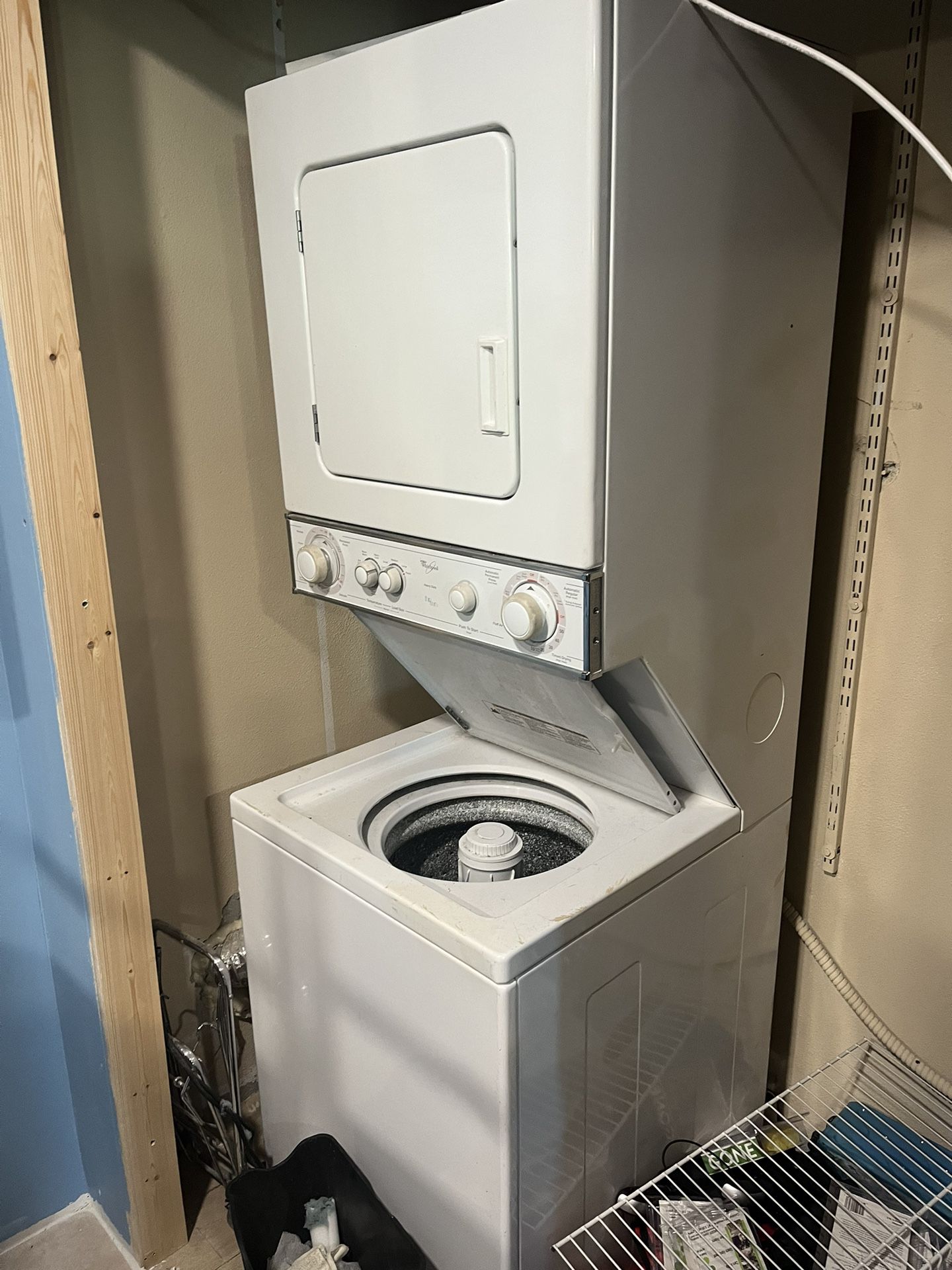 Whirlpool Stackable, Washer, And Dryer Apartment Size