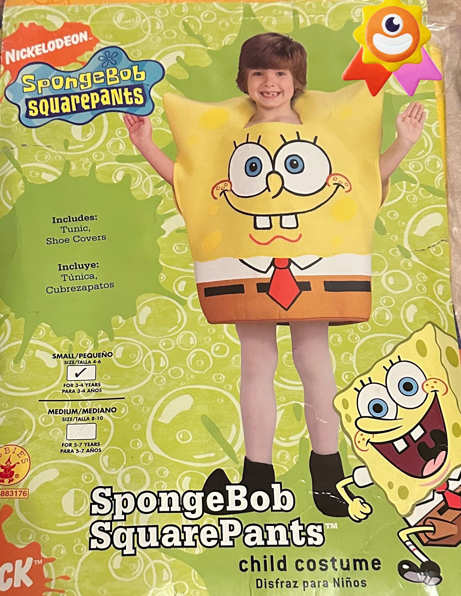 $5 Sponge Bob Costume Halloween