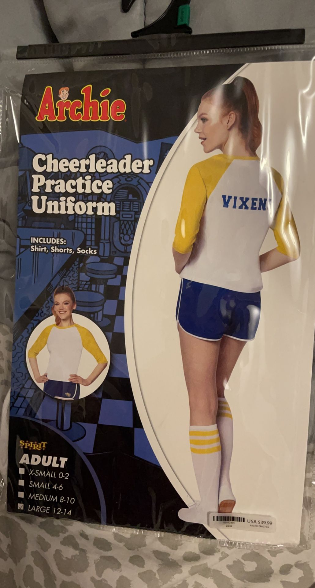 Cheerleader Practice uniform Halloween costume
