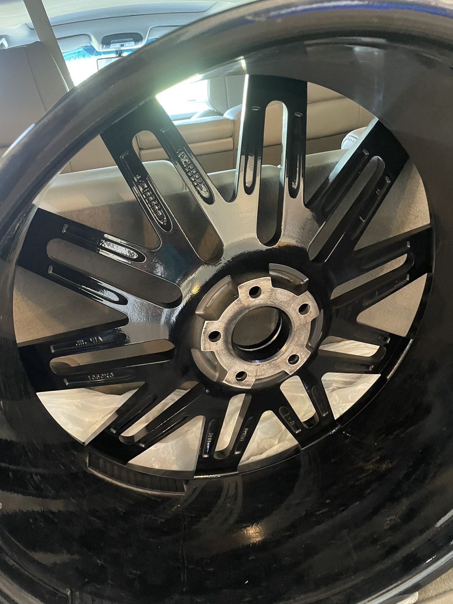 24” Wheels.  Completely Restored And Refinished.  100% Straight No Flaws.  Look Brand New.  5-120.  Range Rover, Camaro, Acura And Many More.  