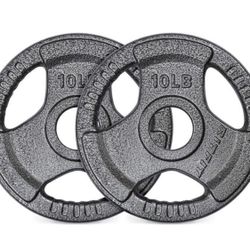 GesOes Barbell 2-Inch Weight Plates, Set of 2