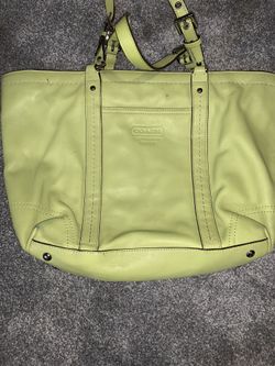 Lime Green Coach Purse