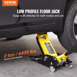 556^Low Profile Floor Jack 2 Ton (4400 lbs) , Heavy Duty Aluminum Hydraulic Racing Floor Jack, Hydra