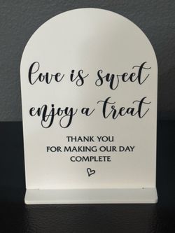 Dessert sign