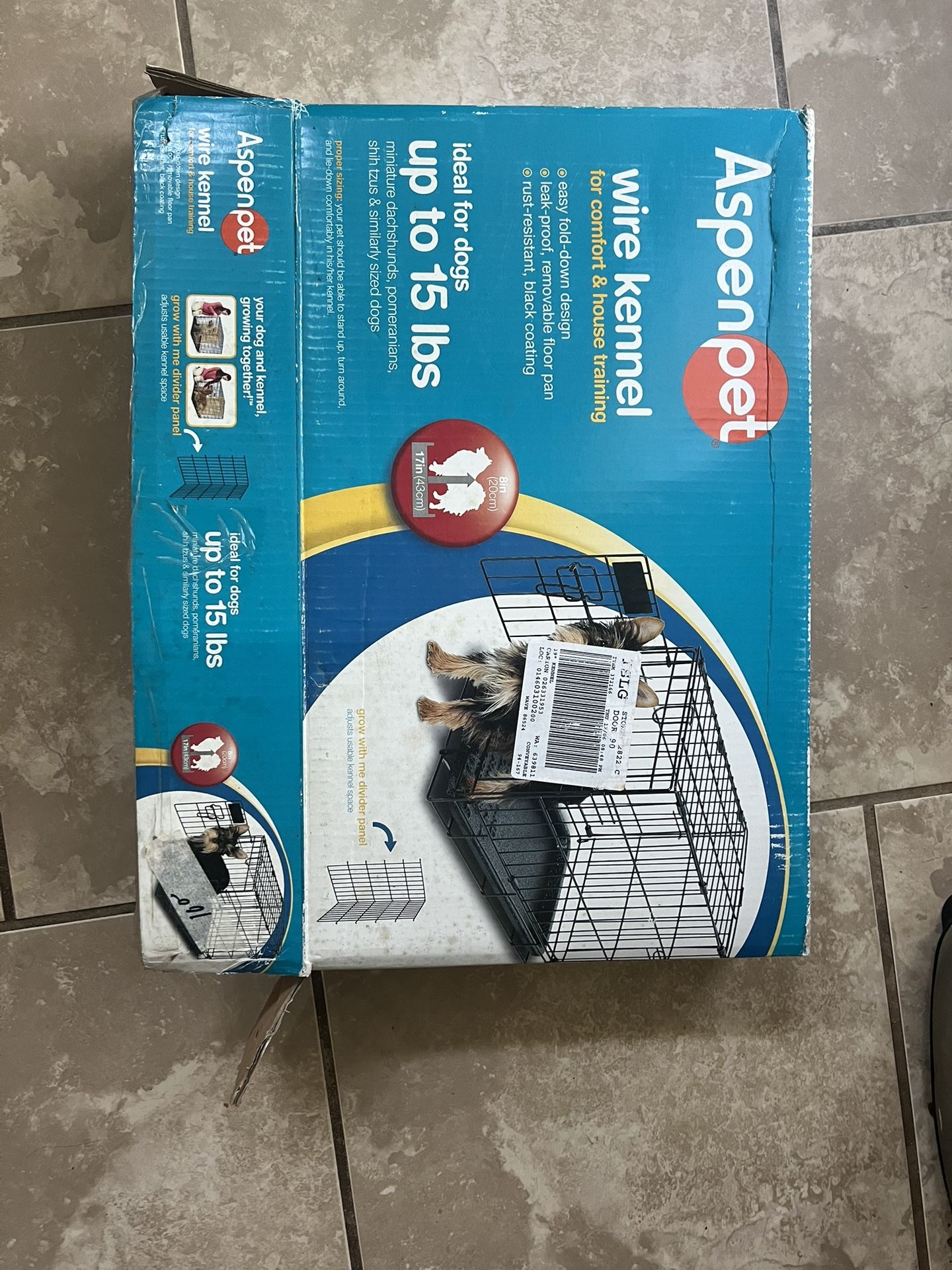 Aspen Pet Wire Kennel For Up To 15 Lbs.