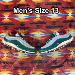 Nike Air Max 97 “Miami Hurricanes” Dolphins Green Orange 921826-300 Men’s Sz 13