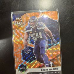 BOBBY WAGNER SEAHAWKS ORANGE SWIRL MOSAIC NFL PANINI SPORT!