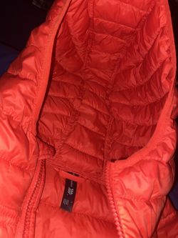 Red Puffer Jacket Large 