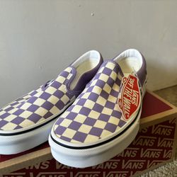 Lavender Classic Slip-On Vans