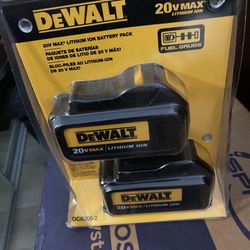 Dewalt 20v 3.0 Ah Lithium-Ion Battery (2 Pack)