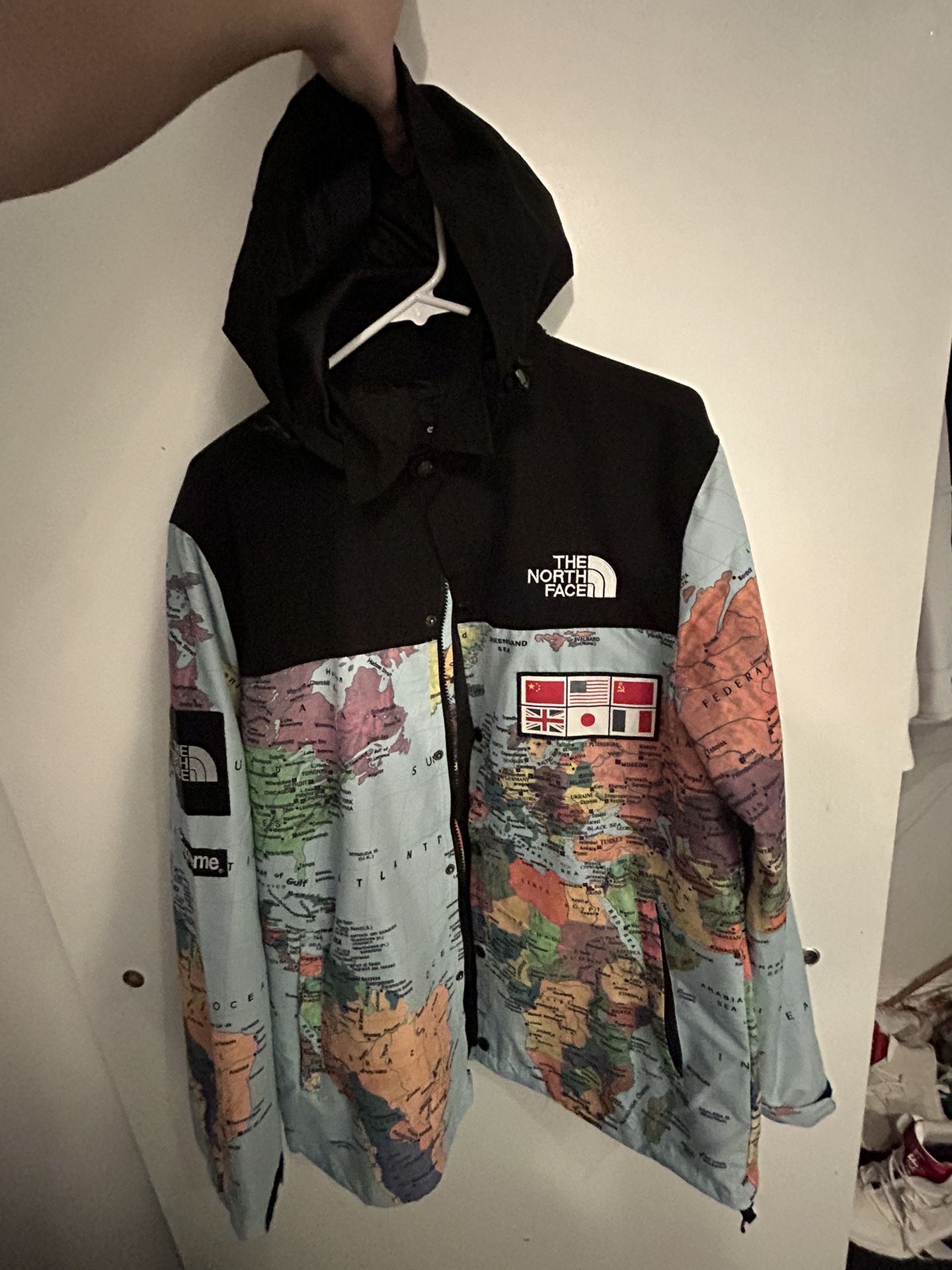 Supreme X The North Face Expediton Jacket Large “Map” SS14