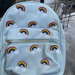 Small Backpack Rainbow Design, And Print