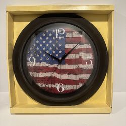 American Flag Clock