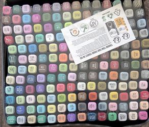168-Color Dual-Tip Markers Set with Shoulder Bag