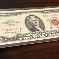 $2 1963 Banknote USA. UNC condition 