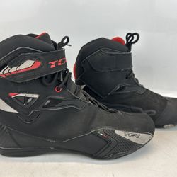 TCX Blaze Black Motorcycle Touring Men’s Size 10 Lace Up Racing Ankle Boots 9580