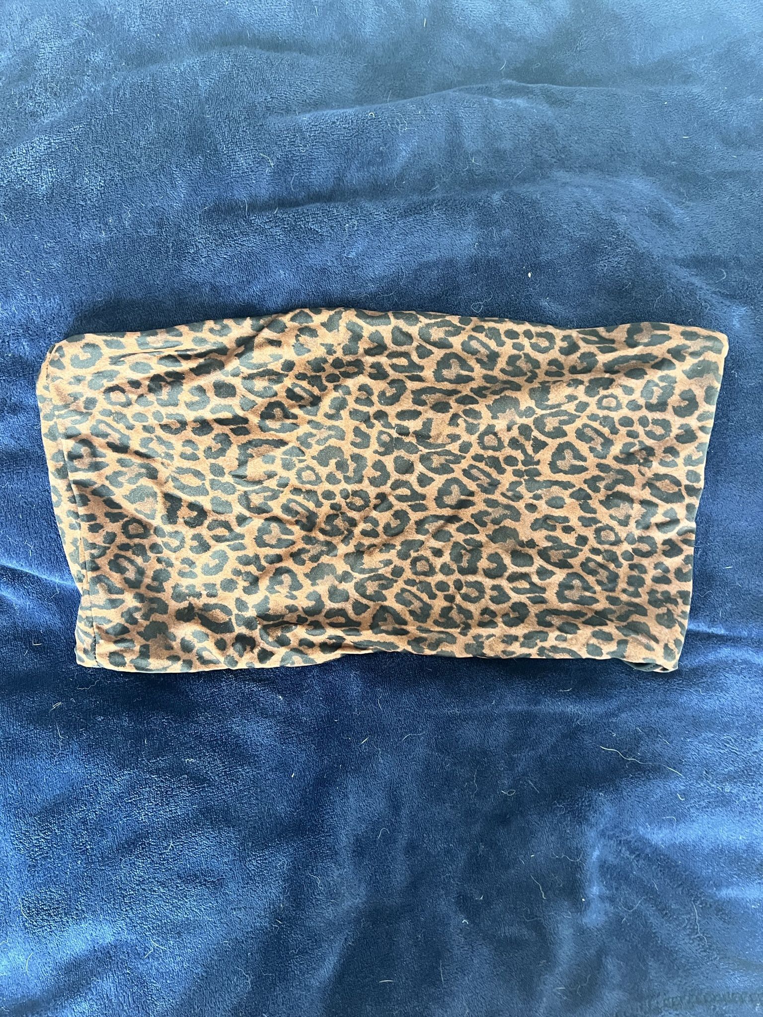 Kendall and Kylie Bandeau Cheetah Bathing Suit Top