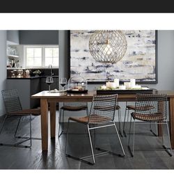 Crate & Barrel Basque Table.  Solid Wood